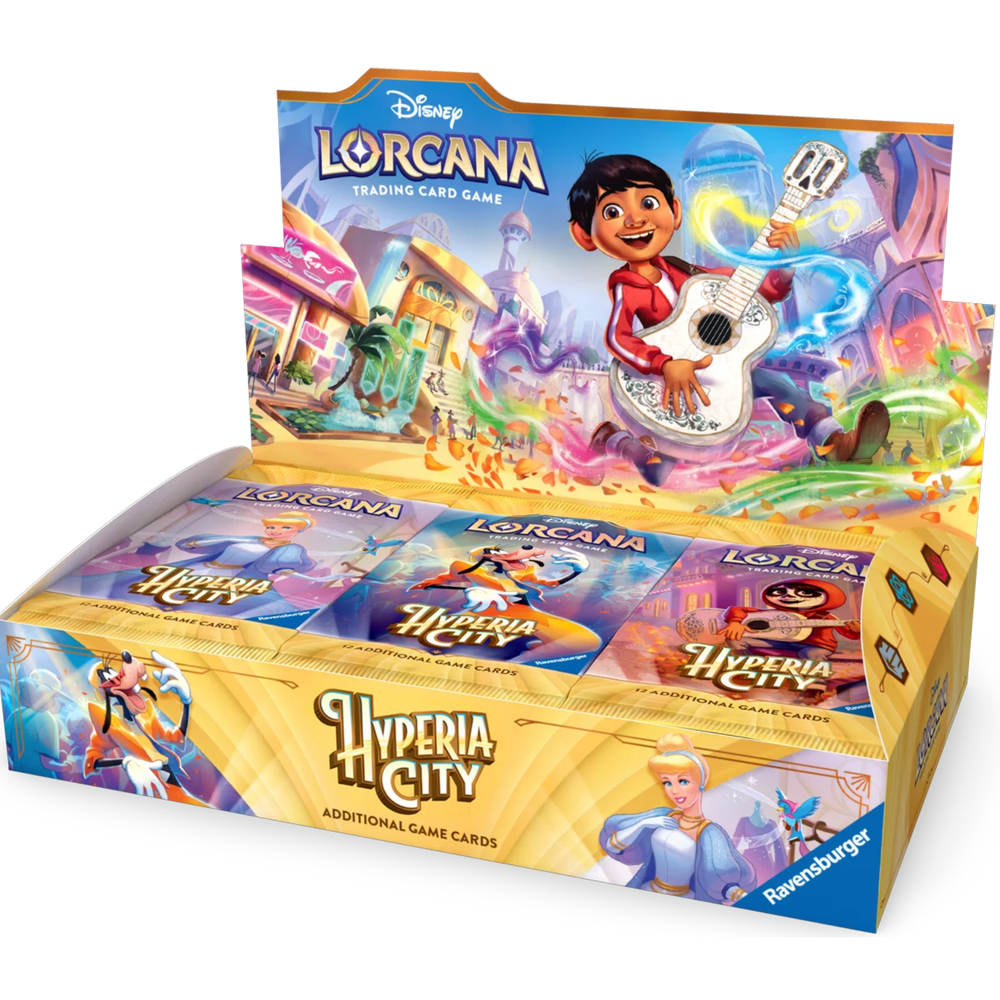 Disney Lorcana TCG Hyperia City Booster Display – 24 Packs – EN
