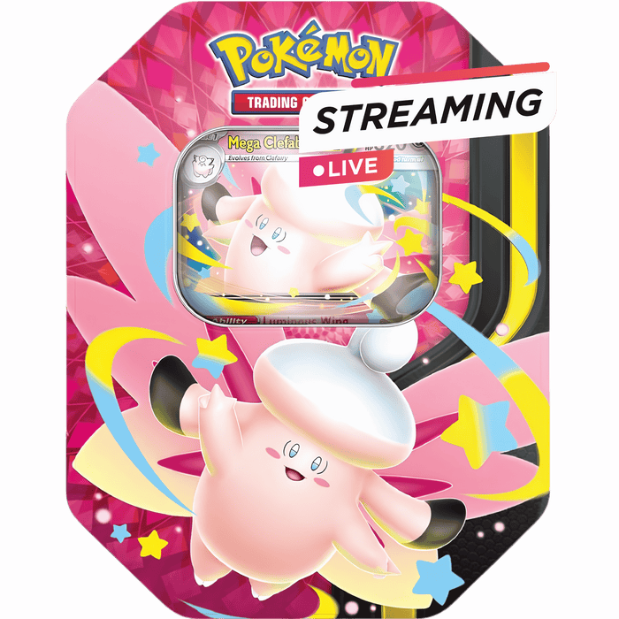 Mega Moonlit EX Tin (Clefable) – Pokémon English | Live geopend