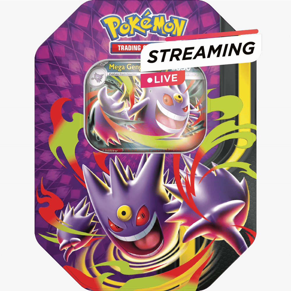 Pokemon Mega Gengar Moonlit Tin English Livestream