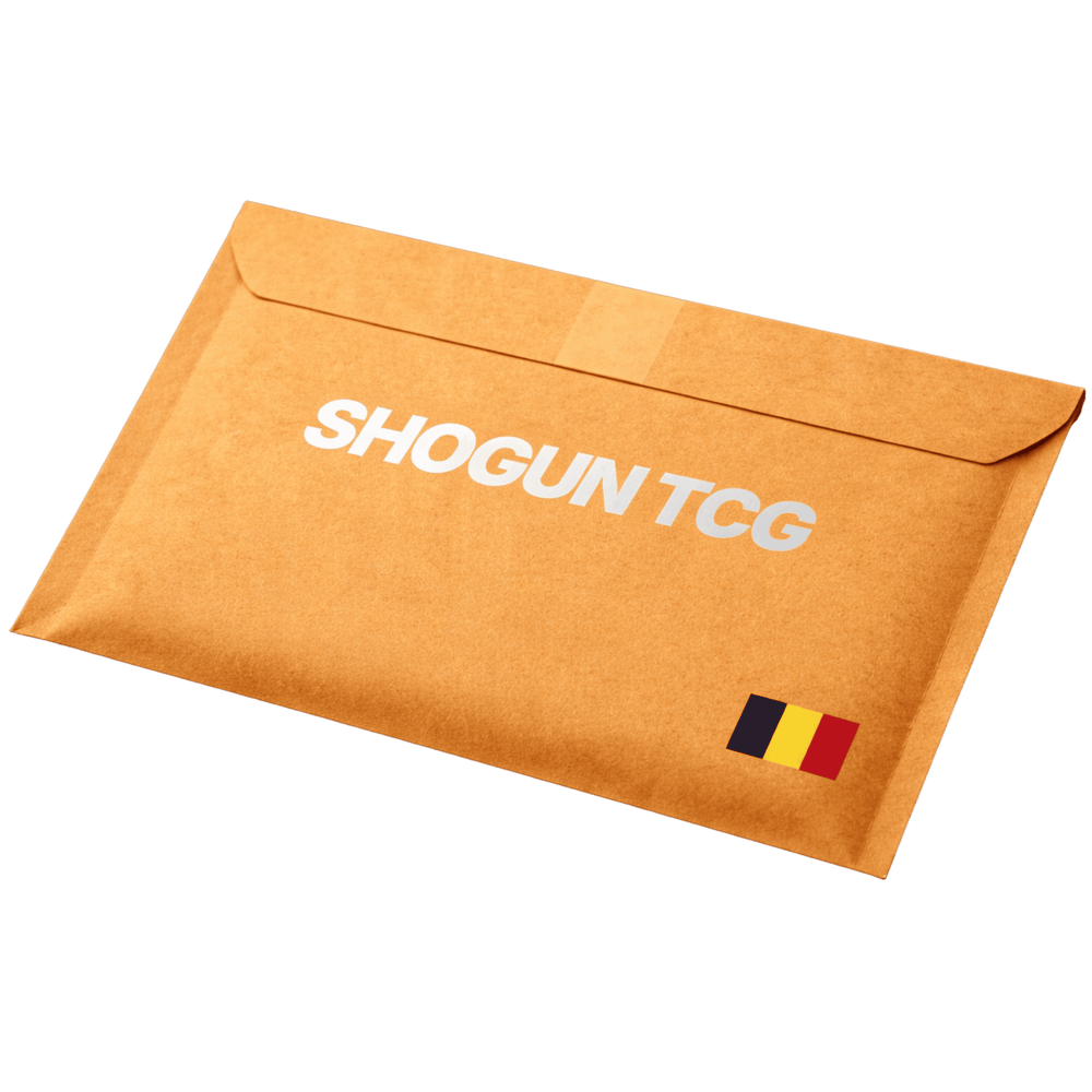 Verzendservice van Shogun TCG voor brievenbus verzending België  na aankoop op stream of webshop
