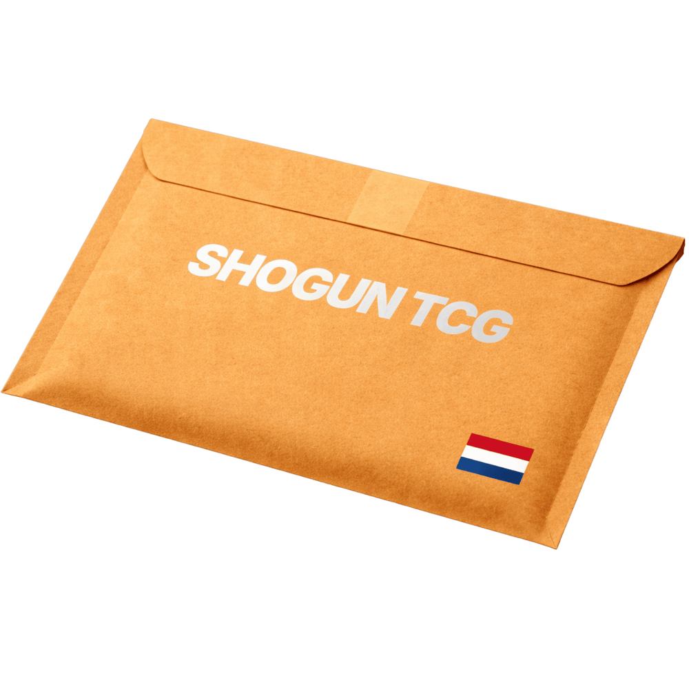 Verzendservice van Shogun TCG voor brievenbus verzending binnen Nederland na aankoop op stream of webshop