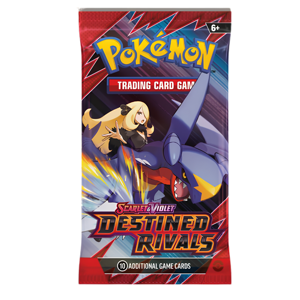 Pokémon Destined Rivals booster pack – Engels, met Garchomp en Cynthia
