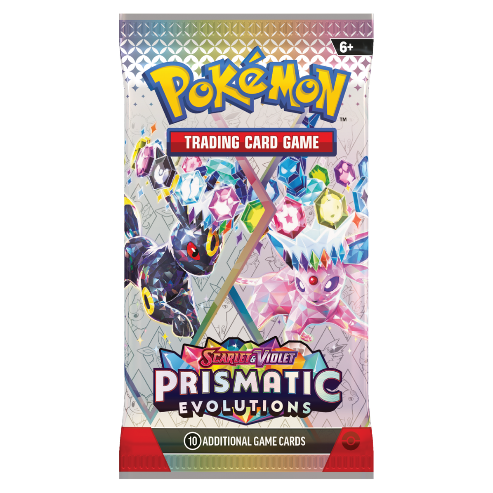 Prismatic Evolutions booster pack – Pokémon Engels, verpakkingsontwerp 2