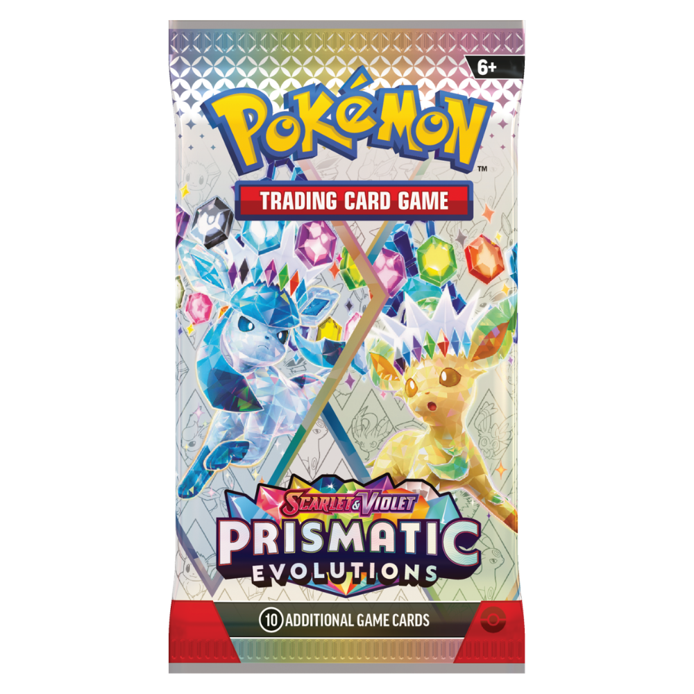 Prismatic Evolutions booster pack – Pokémon Engels, verpakkingsontwerp 3