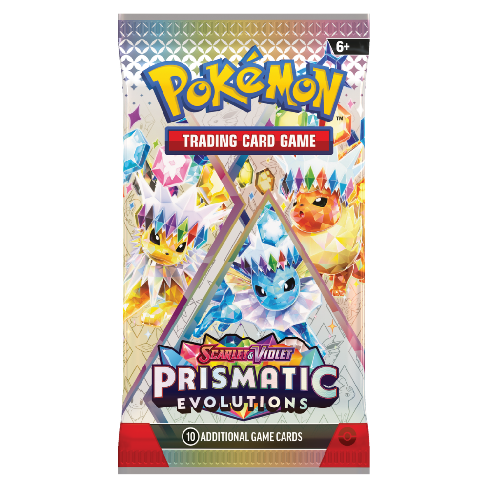 Prismatic Evolutions booster pack – Pokémon Engels, verpakkingsontwerp 4