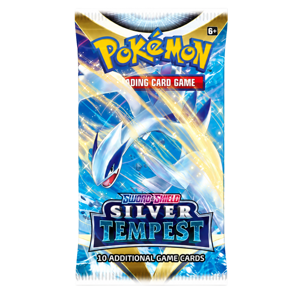 Silver Tempest booster pack – Engelstalige verpakking, artworkvariant 1